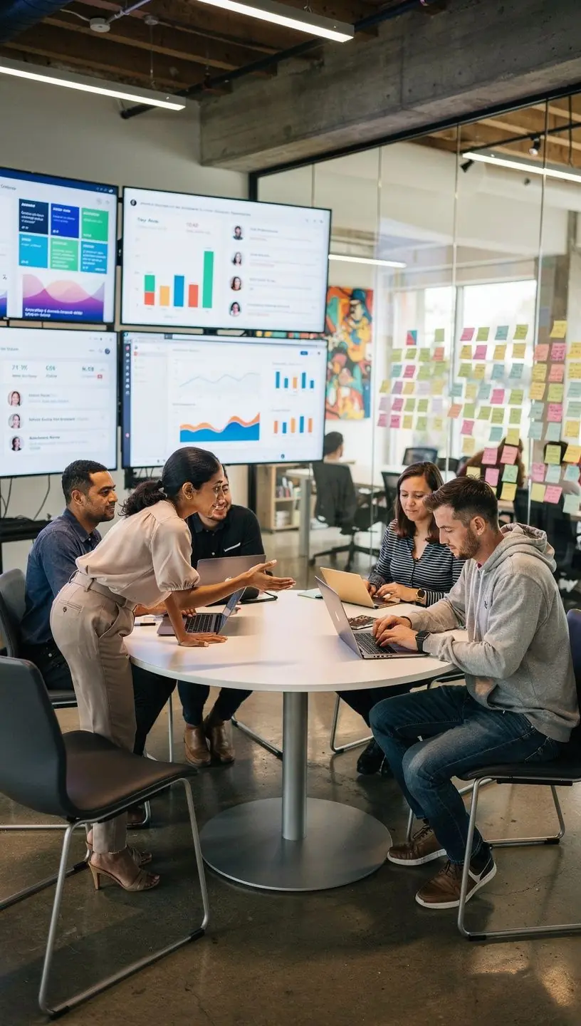 Strategic business meeting