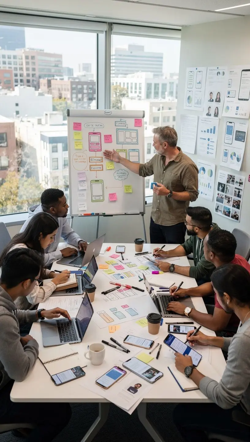 Professional team collaboration